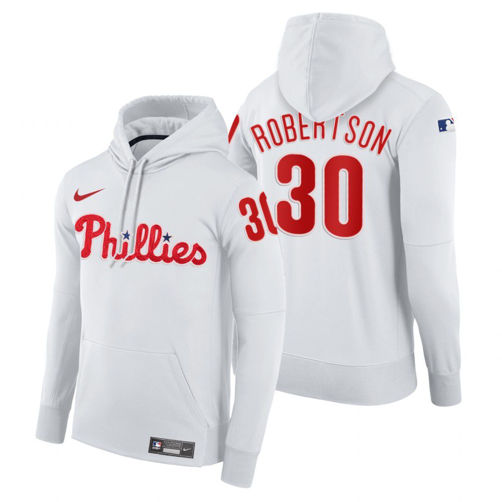 Men Philadelphia Phillies #30 Robertson white home hoodie 2021 MLB Nike Jerseys->philadelphia phillies->MLB Jersey